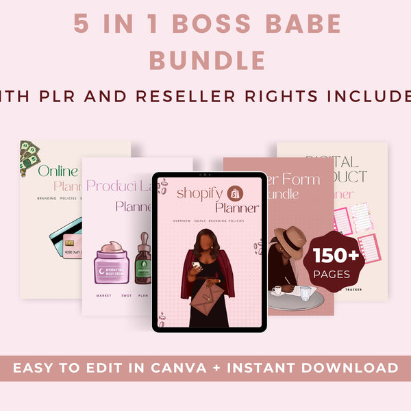 Boss Babe Planner Bundle l Pack of 5