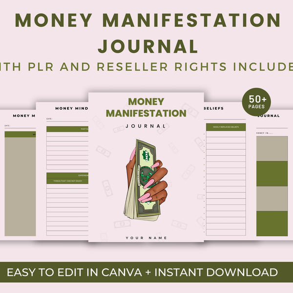 Money Manifestation Planner/Journal
