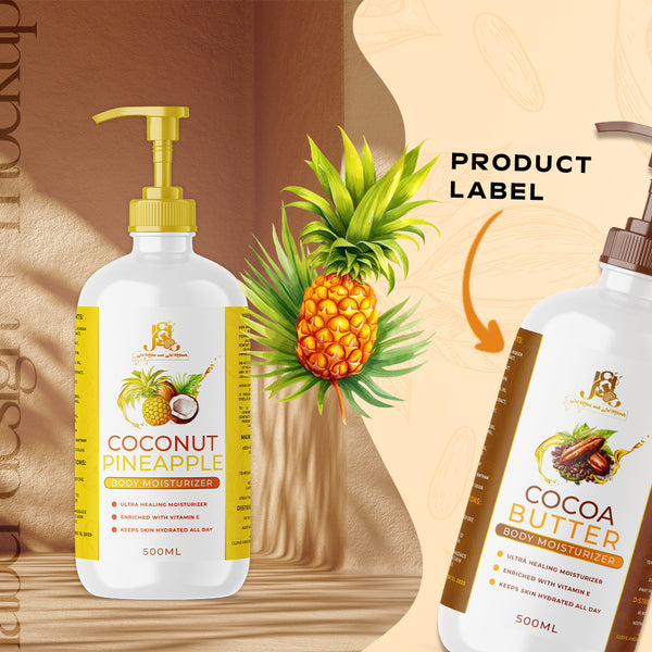 Label and Product Mockup Design