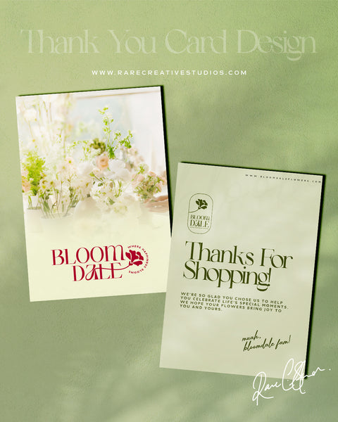 Thank You Card Design